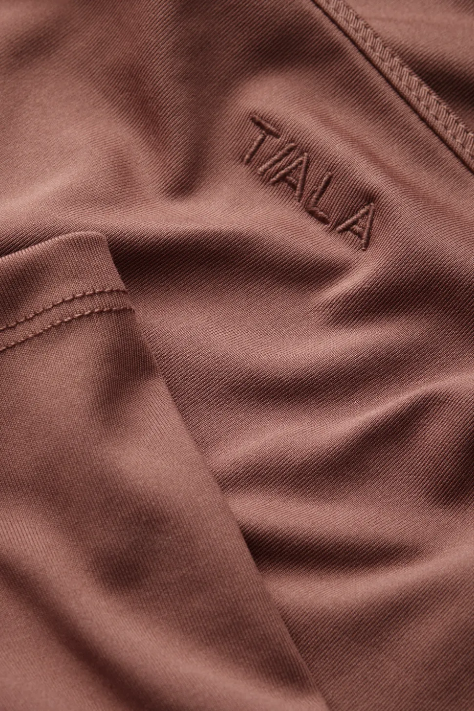 365 Boat Neck Long Sleeve Top - Clay