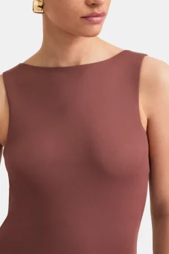 365 Boat Neck Tank - Clay