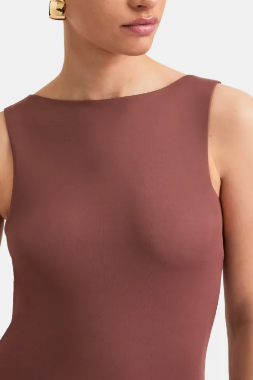 365 Boat Neck Tank - Clay