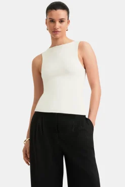 365 Boat Neck Tank - Vanilla