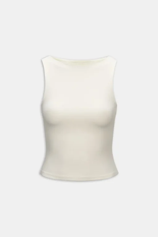 365 Boat Neck Tank - Vanilla