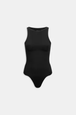 365 Contour Boat Neck Bodysuit - Shadow Black