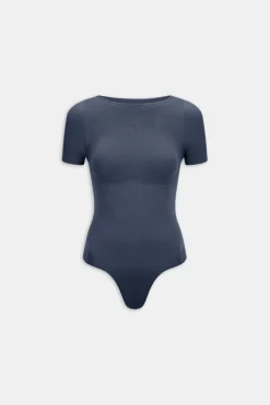 365 Contour Crew Neck Bodysuit - Washed Navy