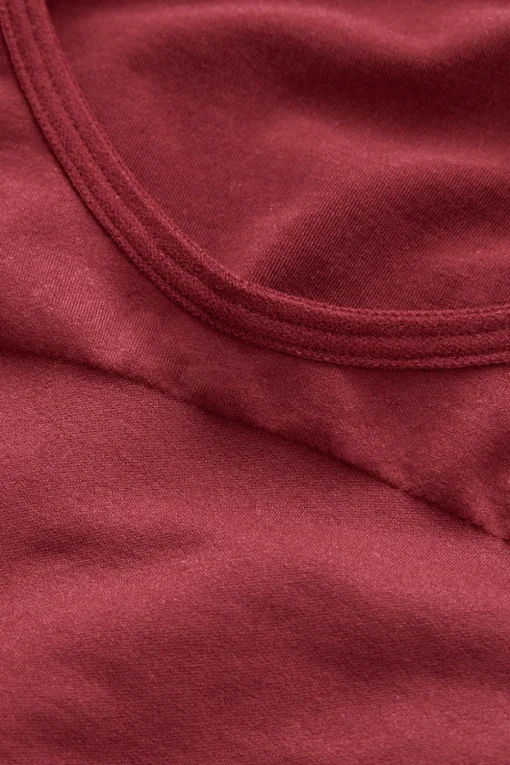 365 Contour Long Sleeve Shaping Bodysuit - Cherry