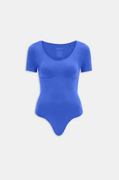 365 Contour Short Sleeve Shaping Bodysuit - Cobalt