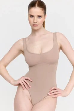 365 Contour Strappy Shaping Bodysuit - Cappuccino
