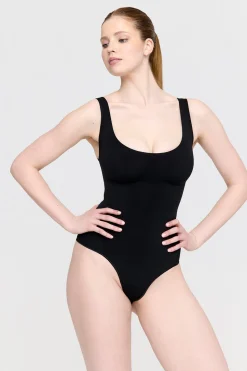 365 Contour Strappy Shaping Bodysuit - Shadow Black
