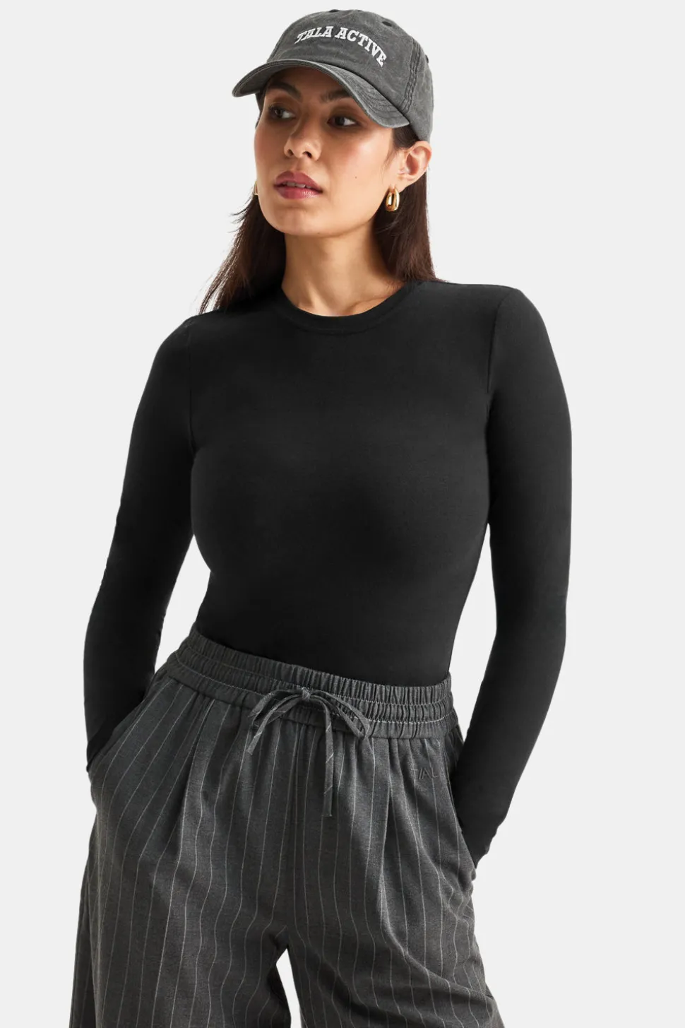 365 Core Cotton Long Sleeve T-Shirt - Black