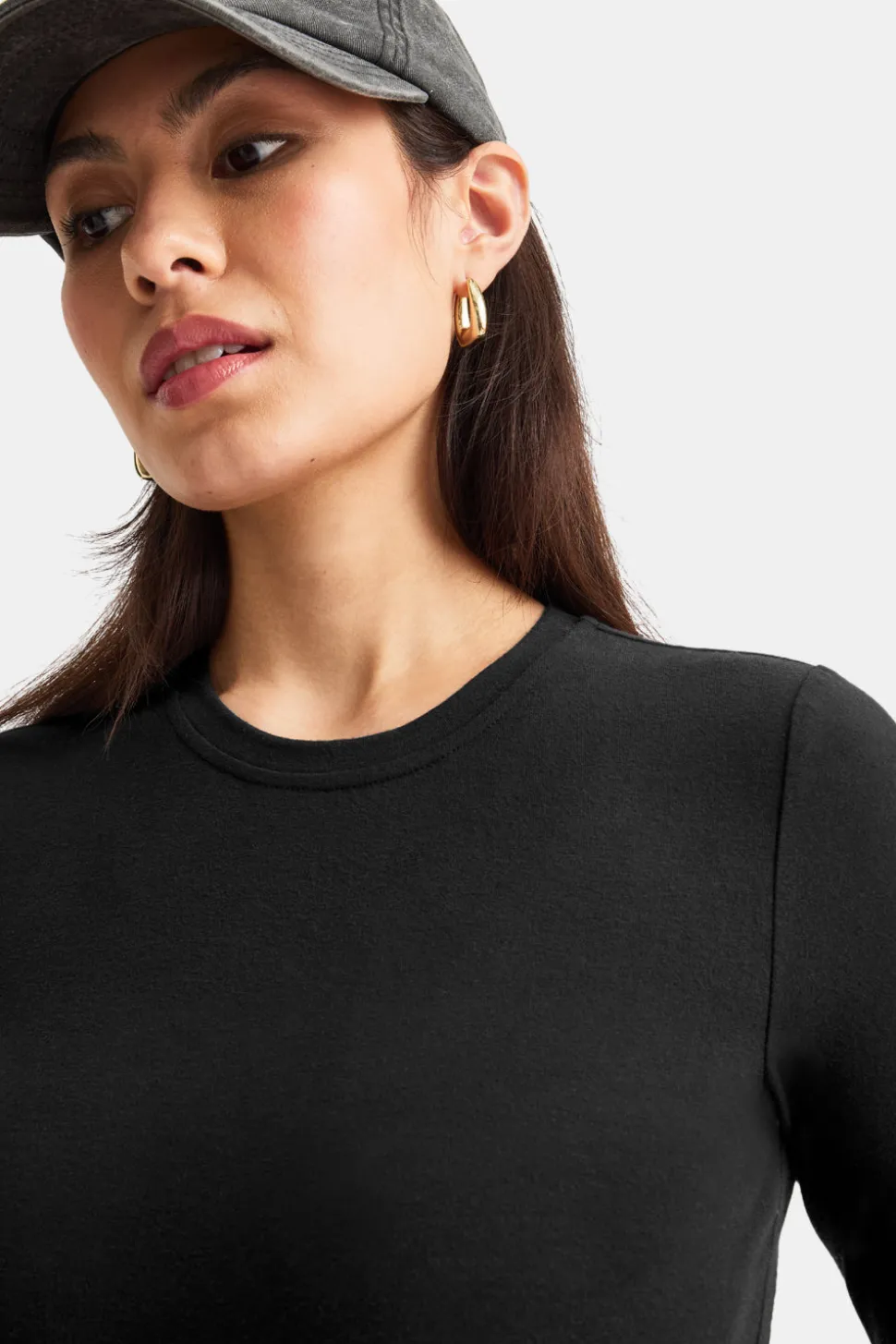 365 Core Cotton Long Sleeve T-Shirt - Black