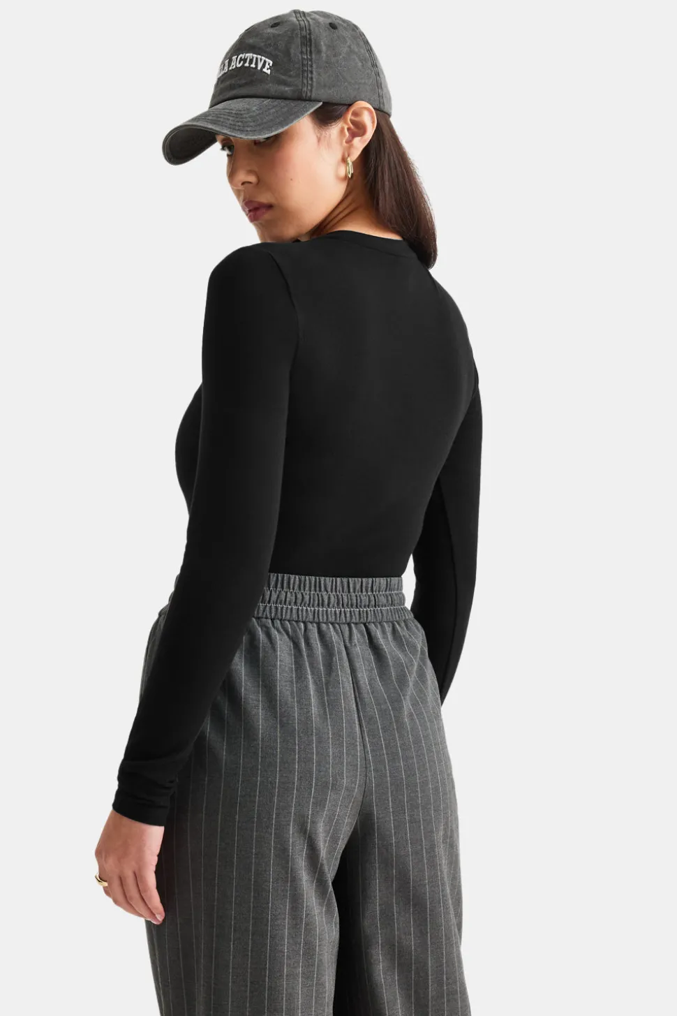 365 Core Cotton Long Sleeve T-Shirt - Black