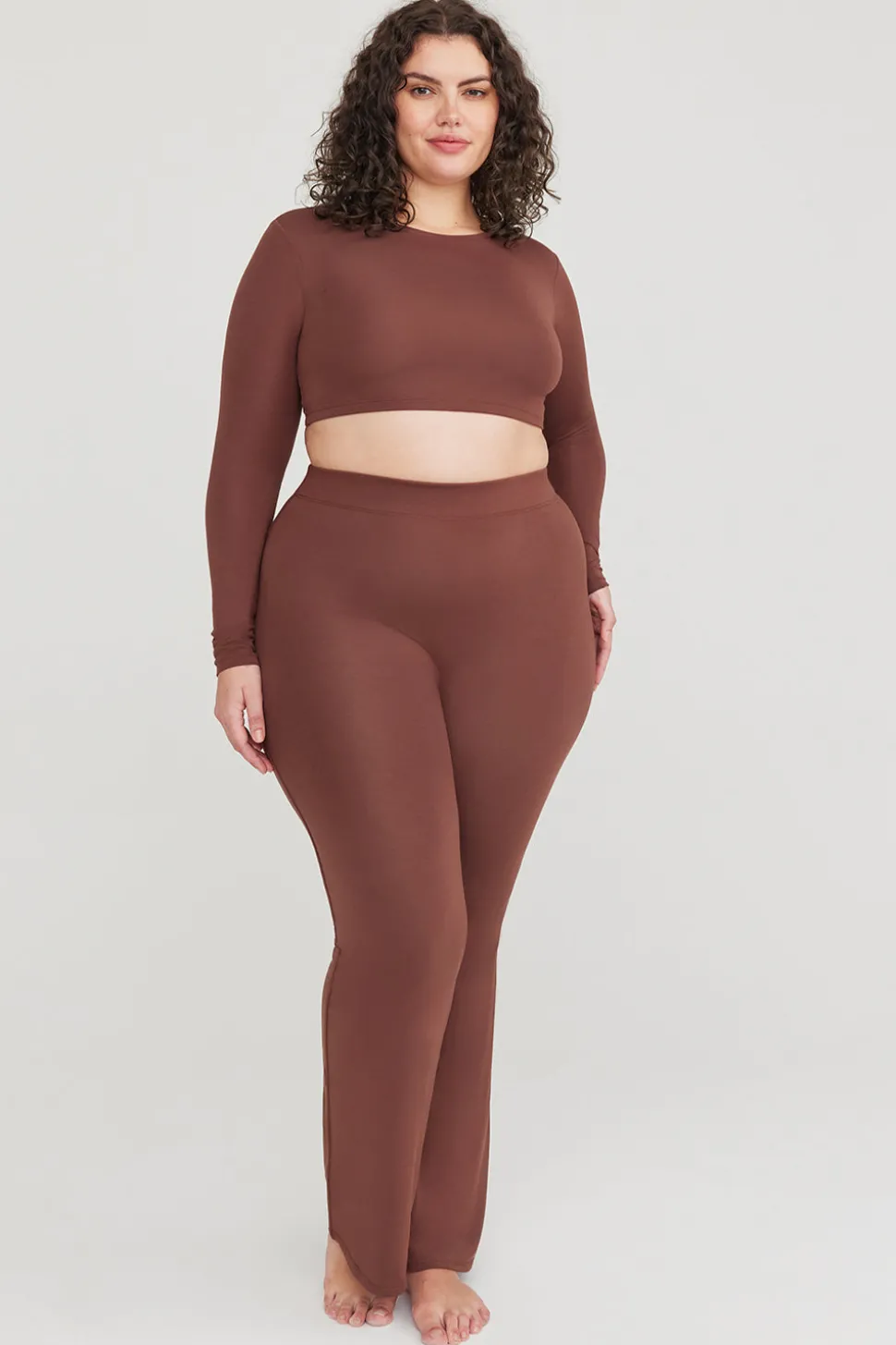 365 Flared Trousers - Chocolate