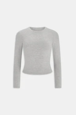 365 Long Sleeve Top - Grey Marl