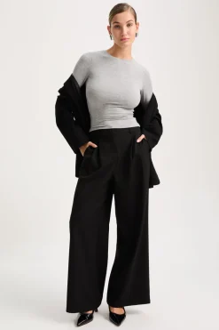 365 Long Sleeve Top - Grey Marl