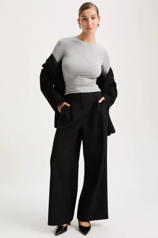 365 Long Sleeve Top - Grey Marl
