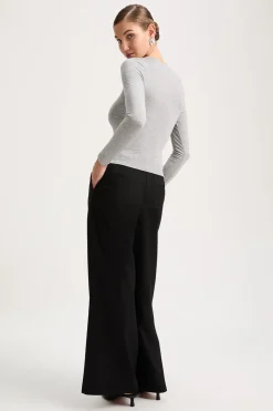 365 Long Sleeve Top - Grey Marl