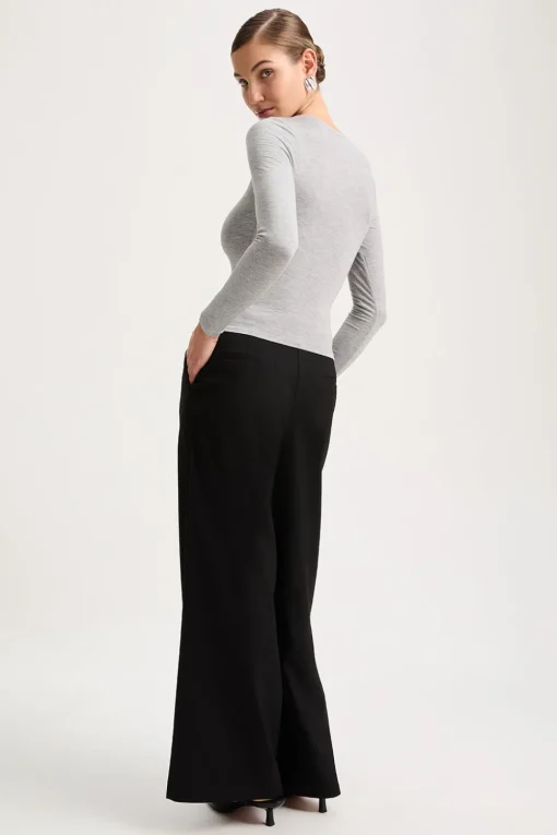 365 Long Sleeve Top - Grey Marl