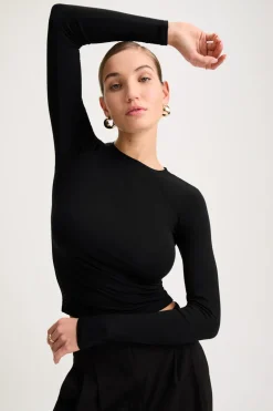 365 Long Sleeve Top - Shadow Black