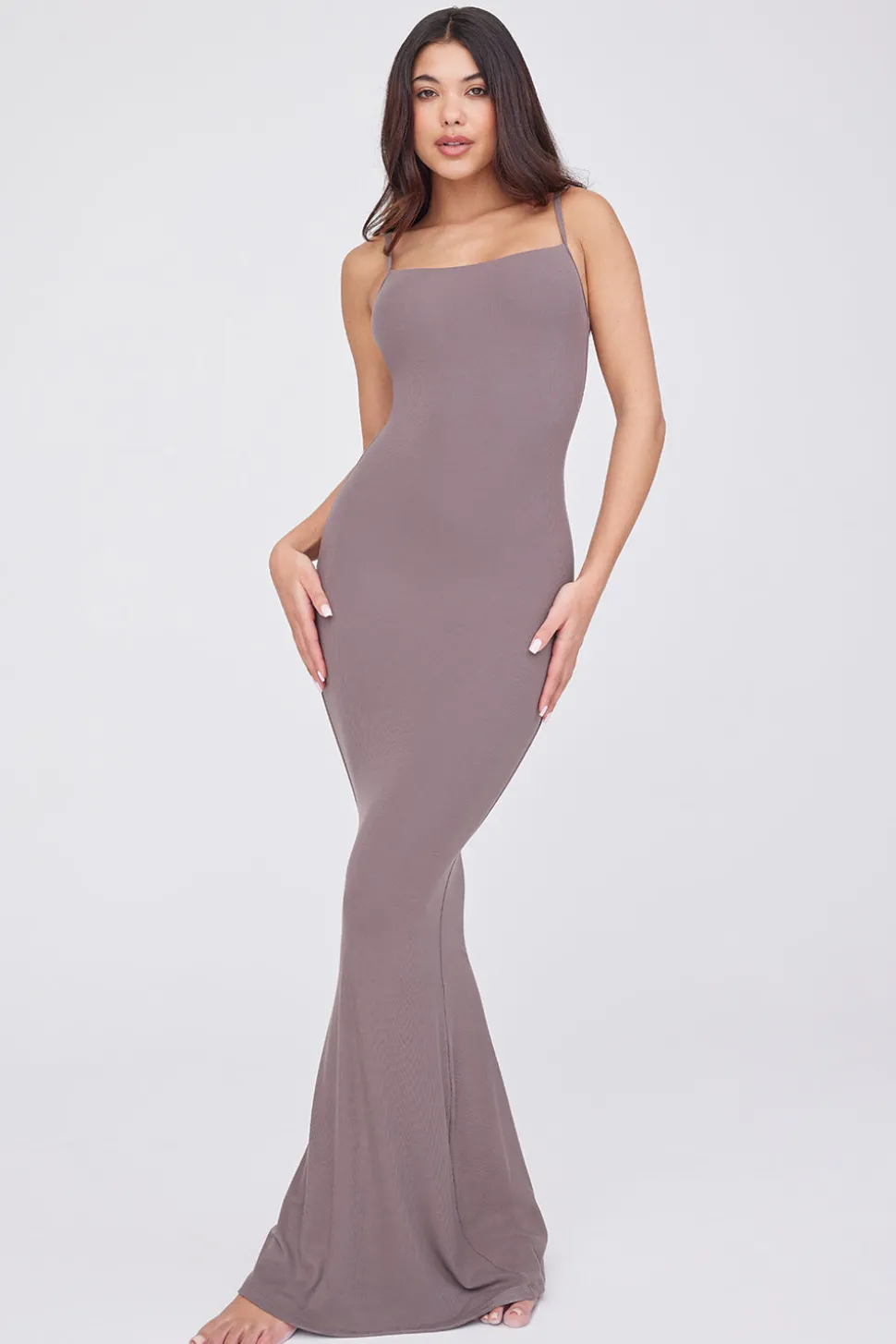 365 Sculpting Lounge Cami Maxi Dress - Mocha