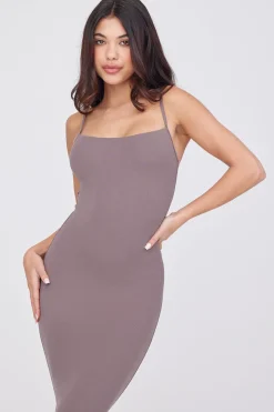 365 Sculpting Lounge Cami Maxi Dress - Mocha