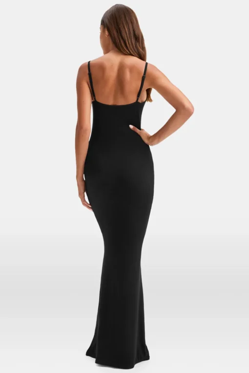 365 Sculpting Lounge Cami Maxi Dress - Shadow Black
