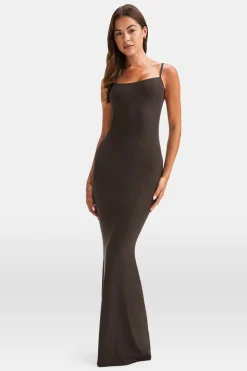 365 Sculpting Lounge Cami Maxi Dress - Espresso