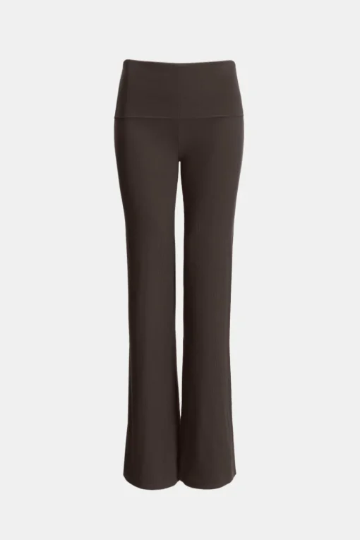 365 Sculpting Lounge Flared Trousers - Espresso