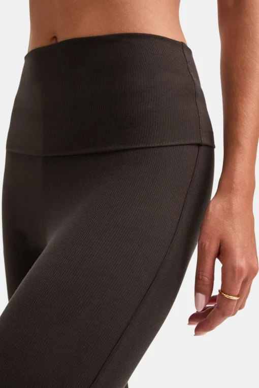 365 Sculpting Lounge Flared Trousers - Espresso