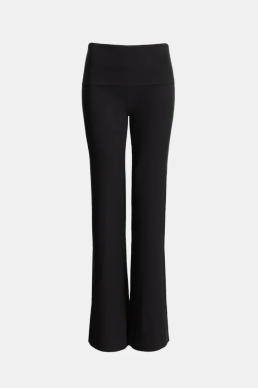 365 Sculpting Lounge Flared Trousers - Shadow Black