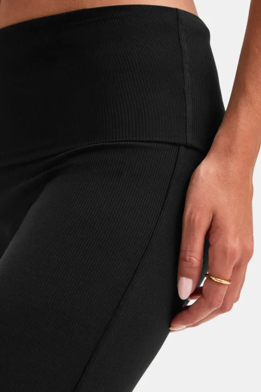 365 Sculpting Lounge Flared Trousers - Shadow Black