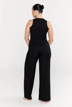 365 Sculpting Lounge Racer Tank - Shadow Black