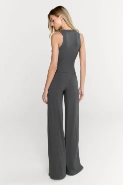365 Sculpting Lounge Racer Tank - Dark Olive