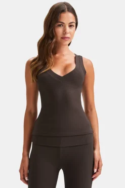 365 Sculpting Lounge Reversible Tank - Espresso