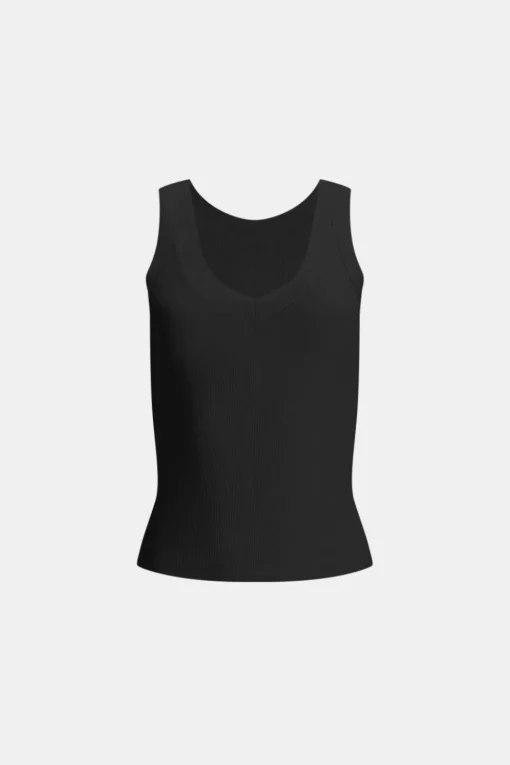 365 Sculpting Lounge Reversible Tank - Shadow Black