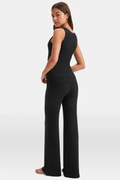365 Sculpting Lounge Reversible Tank - Shadow Black