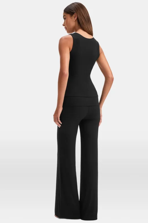 365 Sculpting Lounge Reversible Tank - Shadow Black