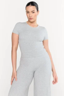 365 Sculpting Lounge Short Sleeve T-Shirt - Grey Marl