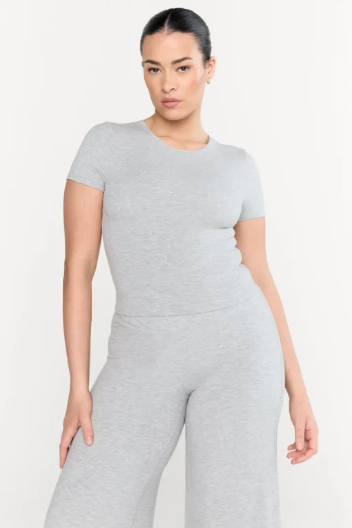 365 Sculpting Lounge Short Sleeve T-Shirt - Grey Marl