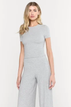 365 Sculpting Lounge Short Sleeve T-Shirt - Grey Marl
