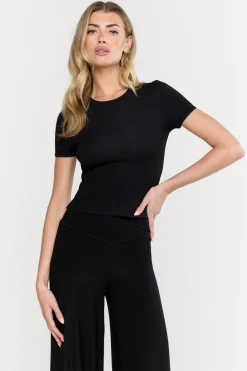365 Sculpting Lounge Short Sleeve T-Shirt - Shadow Black