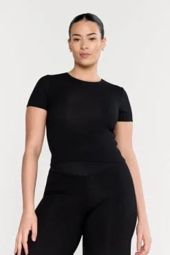 365 Sculpting Lounge Short Sleeve T-Shirt - Shadow Black