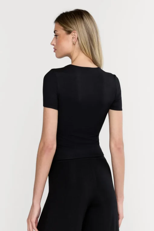 365 Sculpting Lounge Short Sleeve T-Shirt - Shadow Black