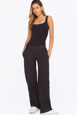 365 Second Skin Scoop Neck Bodysuit - Shadow Black