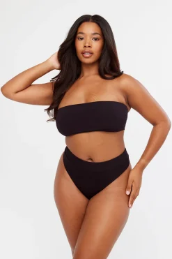 Antibes Multiway Bandeau Bikini Top - Black