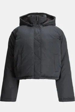 Cocoon T Logo Reversible Puffer Jacket - Black
