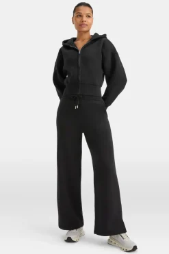 Cocoon Zip Through Hoodie - Black
