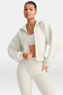 Cocoon Zip Through Hoodie - Chai Latte