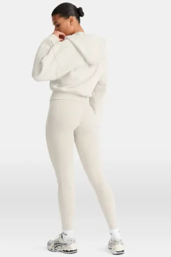 Cocoon Zip Through Hoodie - Chai Latte