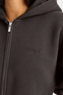 Cocoon Zip Through Hoodie - Americano