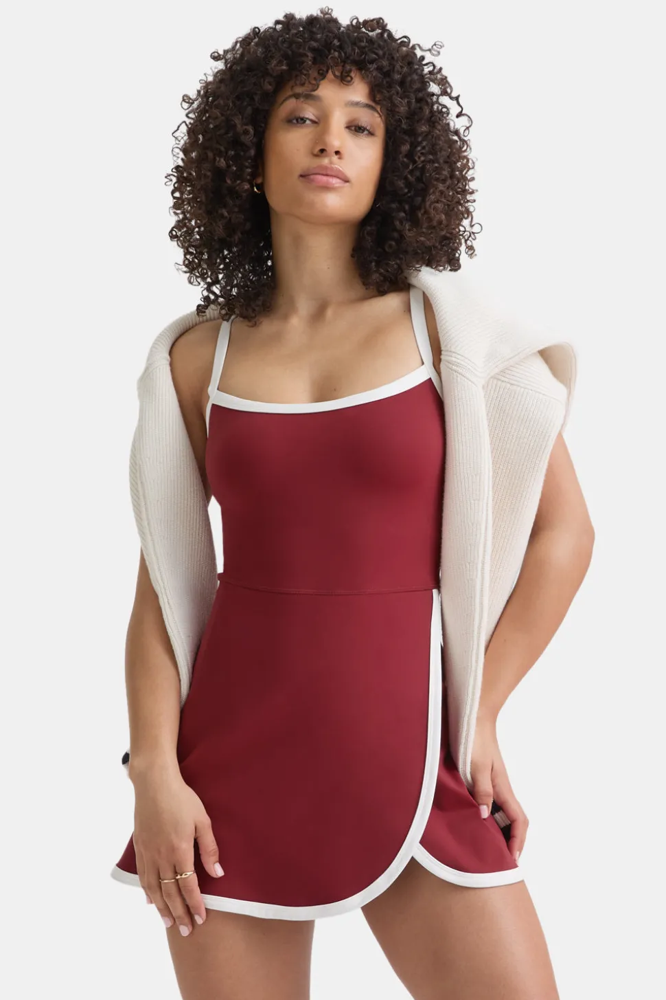 DayFlex Active Dress - Vintage Red & Ivory