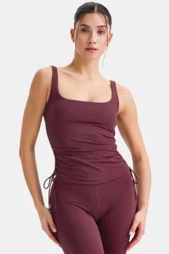 DayFlex Adjustable Side Tie Vest - Burgundy
